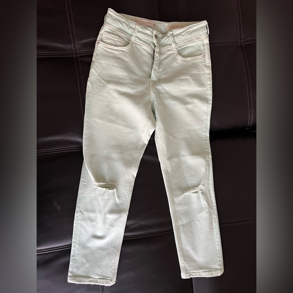 PILCRO HIGH RISE MINT JEANS